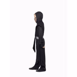 Smiffys Childrens/Kids Ninja Costume - 7-9 Years, Black/Red