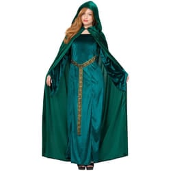 Smiffys Womens/Ladies Deluxe Cloak - One Size, Emerald Green