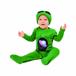 Smiffys Baby Birth Place Alien Costume - 6-9 Months, Green