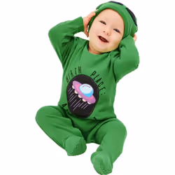 Smiffys Baby Birth Place Alien Costume - 6-9 Months, Green