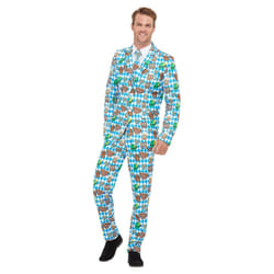 Smiffys Mens Beer Festival Costume Suit Set - XL R, Blue