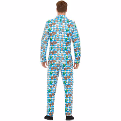Smiffys Mens Beer Festival Costume Suit Set - XL R, Blue