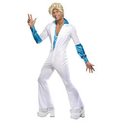 Smiffys Mens Disco Costume - M, White