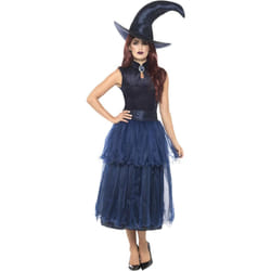 Smiffys Womens/Ladies Deluxe Midnight Witch Costume Set