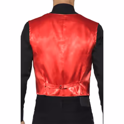 Smiffys Unisex Adult Sequin Costume Vest - L, Red