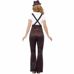 Smiffys Womens/Ladies Glam Gangster Costume Set - L, Black/Red