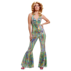 Smiffys Womens/Ladies Dancing Queen Costume Dress - S, Multicoloured