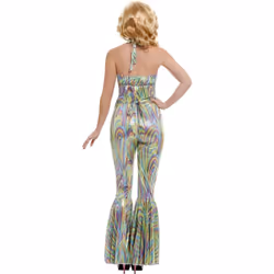 Smiffys Womens/Ladies Dancing Queen Costume Dress - S, Multicoloured