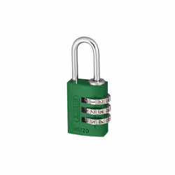 Abus Mechanical 145 Series Aluminium Combination Padlock - 20 mm, Green