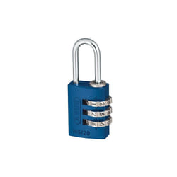 Abus Mechanical 145 Series Aluminium Combination Padlock - 20 mm, Blue