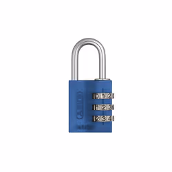 Abus Mechanical 145 Series Aluminium Combination Padlock - 30 mm, Blue