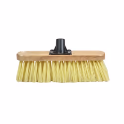 Faithfull Soft Cream Pvc Bristle Broom Head 300mm (12in) Threaded Socket