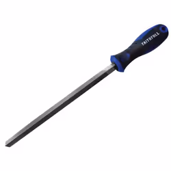 Faithfull Three-square Second Cut File, Handled