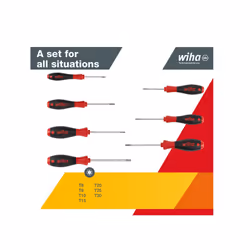 Wiha Softfinish Torx Screwdriver Set, 7 Piece