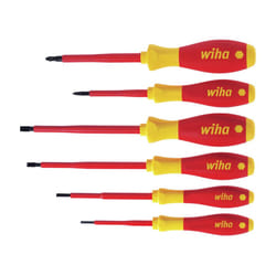 Wiha Softfinish Electric Sl/pz Screwdriver Set, 6 Piece