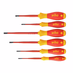 Wiha Softfinish Electric Slimfix Sl/pz Screwdriver Set, 6 Piece