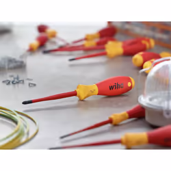 Wiha Softfinish Electric Slimfix Sl/pz Screwdriver Set, 6 Piece