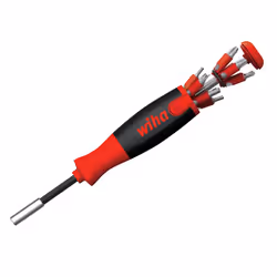 Wiha Liftup 25 Magnetic Screwdriver With Bit Magazine (sl, Ph, Pz, Tx, Hex)