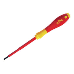 Wiha Softfinish Electric Slimfix Screwdriver, Slotted Tip