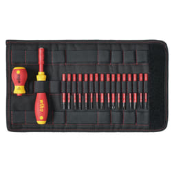 Wiha Softfinish Electric Slimvario Screwdriver Set, 19 Piece