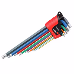Wiha Ergostar Colour Hex Ball End L-key Set, 9 Piece