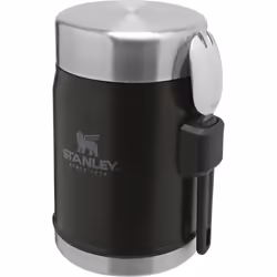 Stanley Legendary Food Jar & Spork - 13.9cm x 9.7cm x 8.9cm, Matt Black