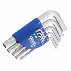 Expert Metric Hexagon Key Short Arm Set, 9 Piece