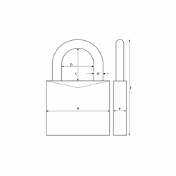 Abus Mechanical 90rk Series Titalium Padlock