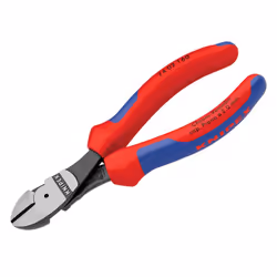 Knipex 74 02 Series High Leverage Diagonal Cutters, Multi-component Grip