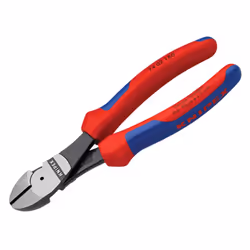 Knipex 74 02 Series High Leverage Diagonal Cutters, Multi-component Grip