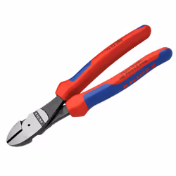 Knipex 74 02 Series High Leverage Diagonal Cutters, Multi-component Grip