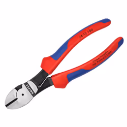 Knipex 74 02 Series High Leverage Diagonal Cutters, Multi-component Grip