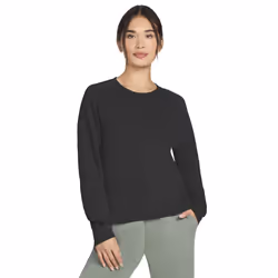 Skechers Womens/Ladies Skechluxe Elevate Crew Neck Sweatshirt - XL, Black