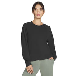 Skechers Womens/Ladies Skechluxe Elevate Crew Neck Sweatshirt - XL, Black