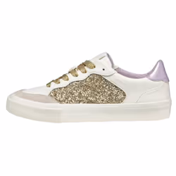 Geox Womens/Ladies D Emmeleny Trainers - 6 UK, Optic White/Light Gold