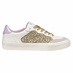 Geox Womens/Ladies D Emmeleny Trainers - 7.5 UK, Optic White/Light Gold