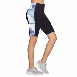 Skechers Womens/Ladies GoWalk Seascape Floral Biker Shorts - L, Purple/Turquoise