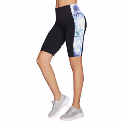 Skechers Womens/Ladies GoWalk Seascape Floral Biker Shorts - XL, Purple/Turquoise