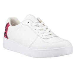 FitFlop Womens/Ladies Snake Print Leather Trainers - 8 UK, White/Raspberry