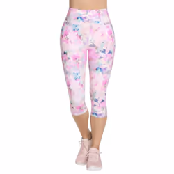 Skechers Womens/Ladies GoWalk Seascape Floral Capri - S, Coral/Multicoloured