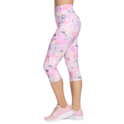 Skechers Womens/Ladies GoWalk Seascape Floral Capri - S, Coral/Multicoloured