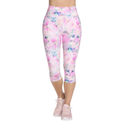 Skechers Womens/Ladies GoWalk Seascape Floral Capri - L, Coral/Multicoloured