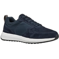 Geox Mens U Volpiano Suede Trainers - 10.5 UK, Navy