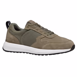 Geox Mens U Volpiano Suede Trainers - 8 UK, Sage
