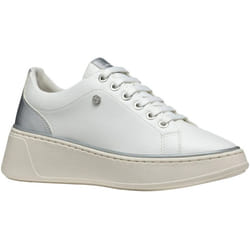 Geox Womens/Ladies D Sunnetty Nubuck Trainers - 6 UK, White/Silver