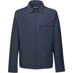 Geox Mens Vincit Bomber Jacket - 46 in, Sky Captain