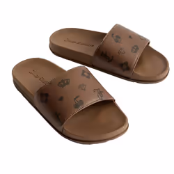 Juicy Couture Womens/Ladies Mia Monogram Sliders - 3 UK, Black/Brown