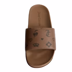 Juicy Couture Womens/Ladies Mia Monogram Sliders - 3 UK, Black/Brown
