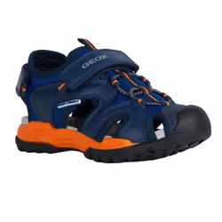 Geox Boys Borealis Sandals - 13 UK Child, Royal Blue/Orange