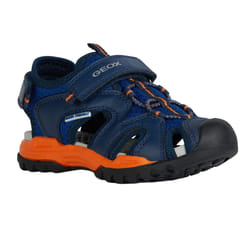 Geox Boys Borealis Sandals - 13 UK Child, Royal Blue/Orange